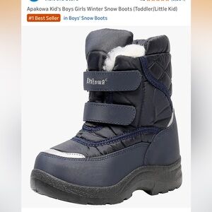Kids' Navy Winter Snow Boots